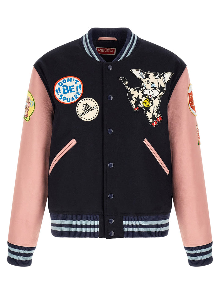 Men’s Kenzo Multicolor Wool Bomber