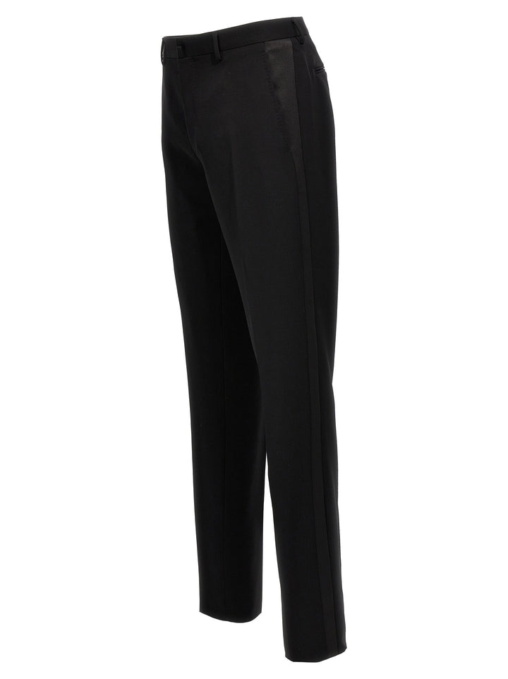 Men’s Lanvin Black Wool Dress Pants