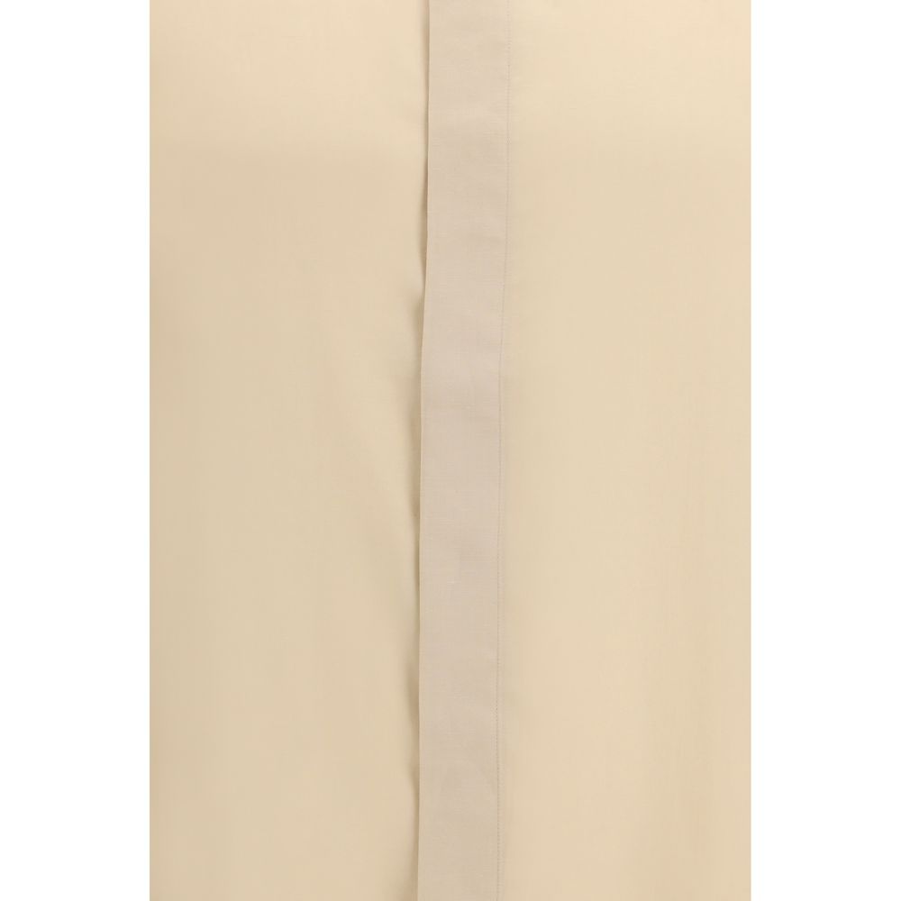 Men’s Lardini Beige Tencel Dress Shirt