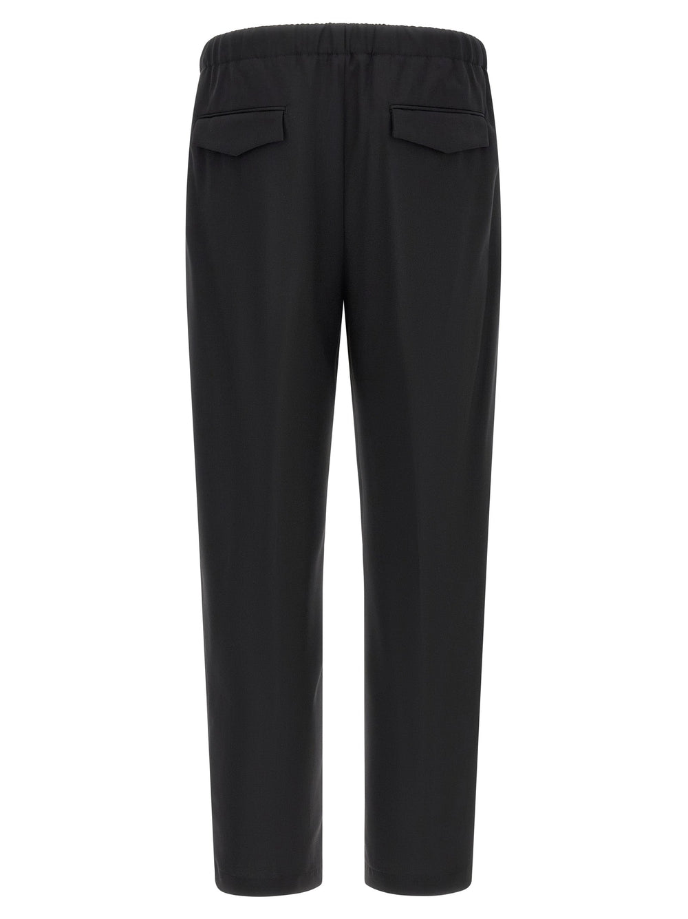 Men’s Lardini Black Virgin Wool Dress Pants