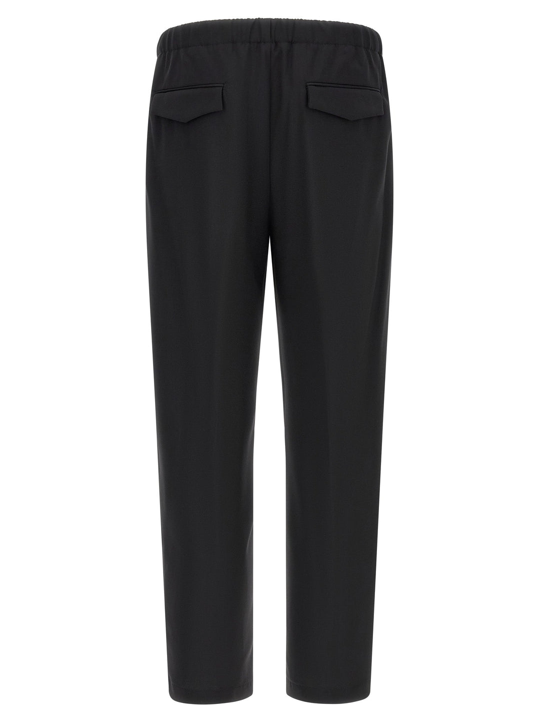 Men’s Lardini Black Virgin Wool Dress Pants