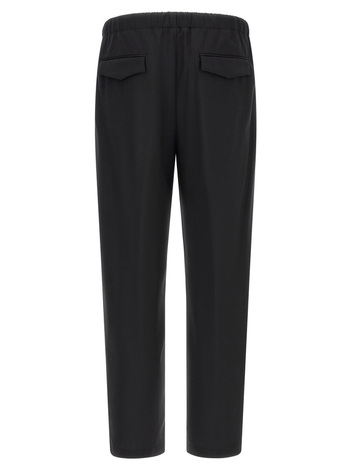 Men’s Lardini Black Virgin Wool Dress Pants