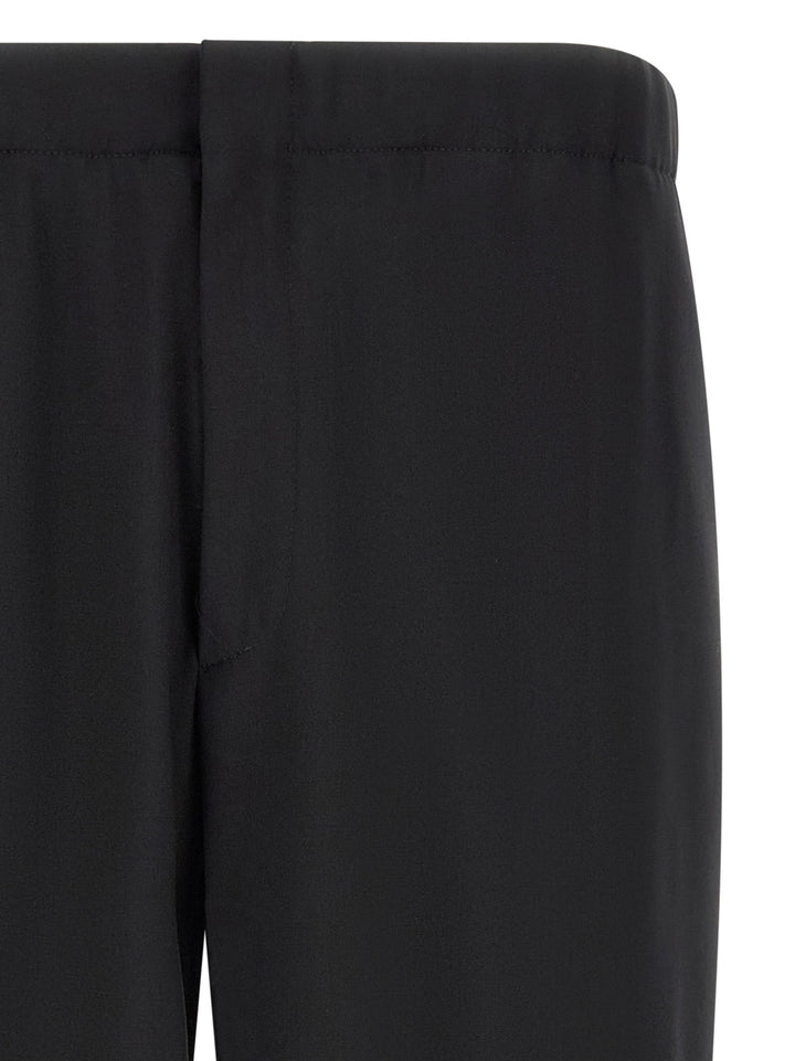 Men’s Lardini Black Virgin Wool Dress Pants