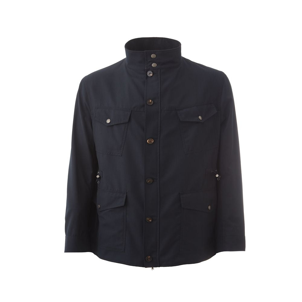 Men’s Lardini Blue Wool Coat