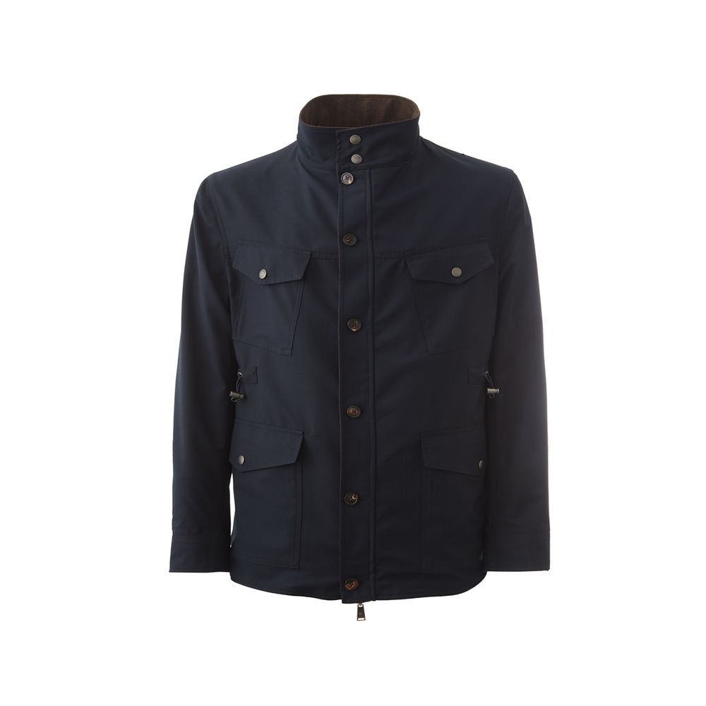 Men’s Lardini Blue Wool Coat