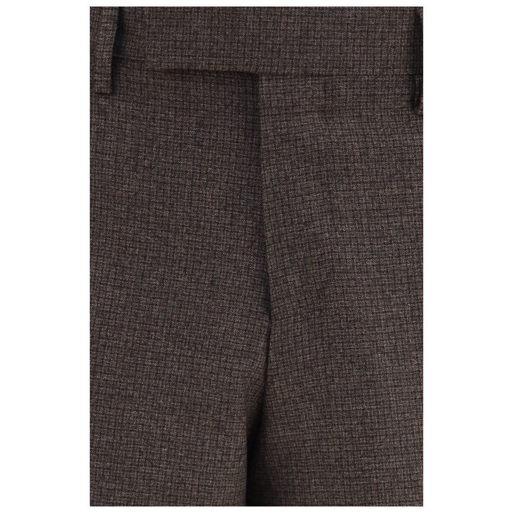 Men’s Lardini Brown Viscose Dress Pants