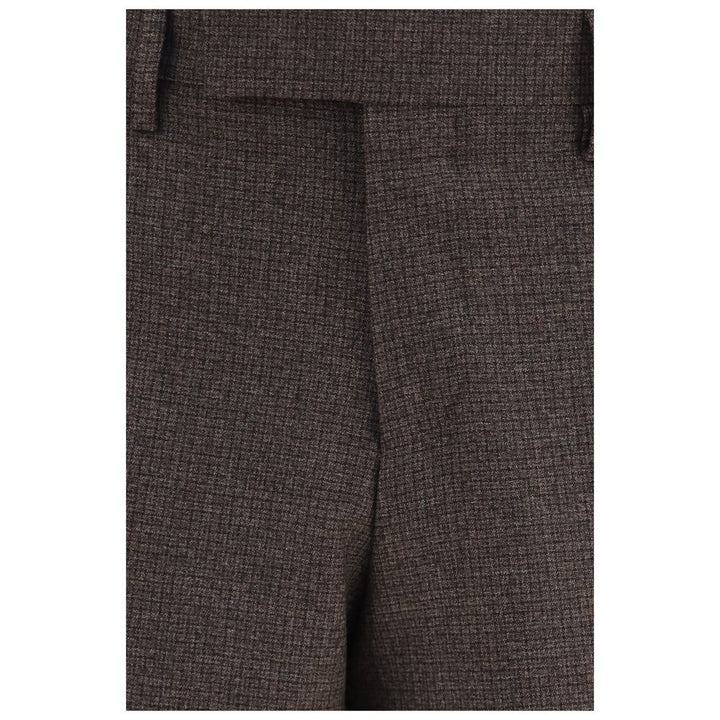 Men’s Lardini Brown Viscose Dress Pants