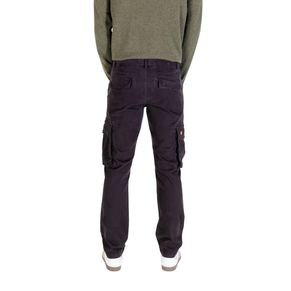 Men’s Lyle & Scott Black Cotton Cargo Pants