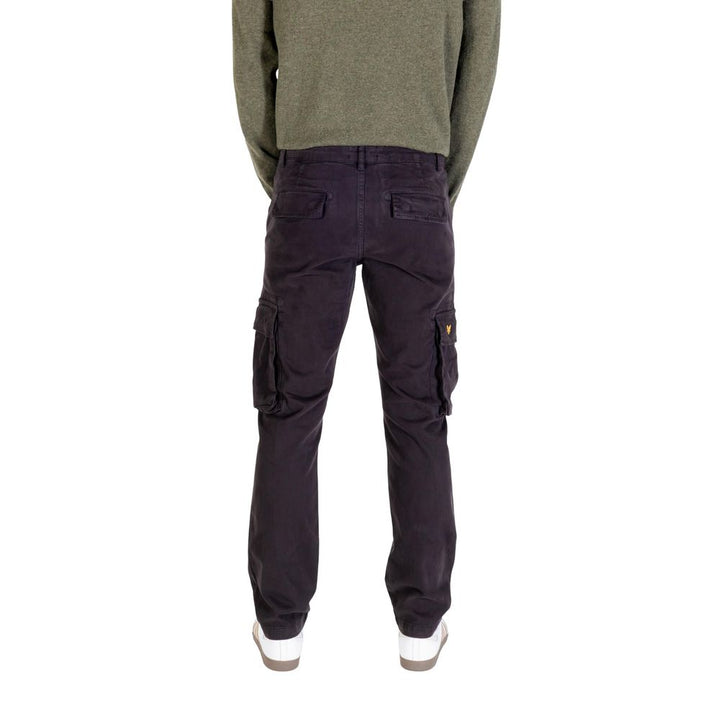 Men’s Lyle &amp; Scott Black Cotton Cargo Pants