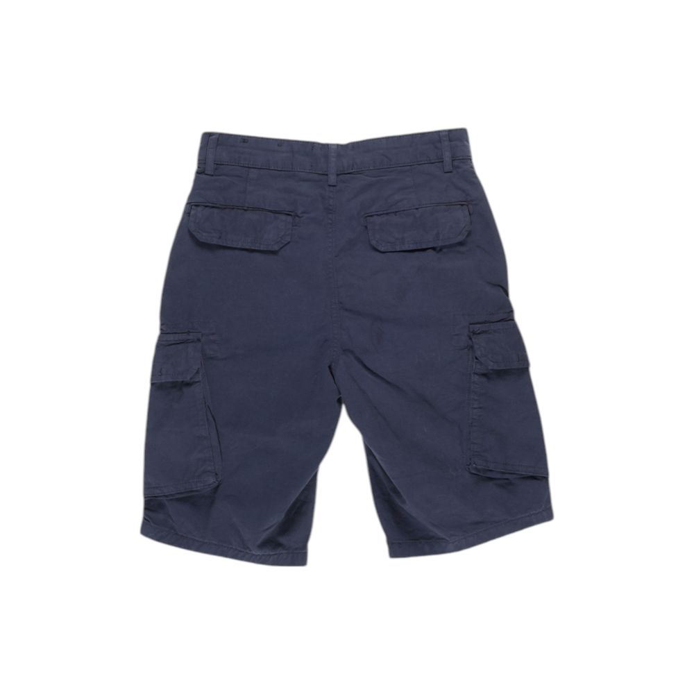 Lyle &amp; Scott Blue Cotton Bermuda Shorts