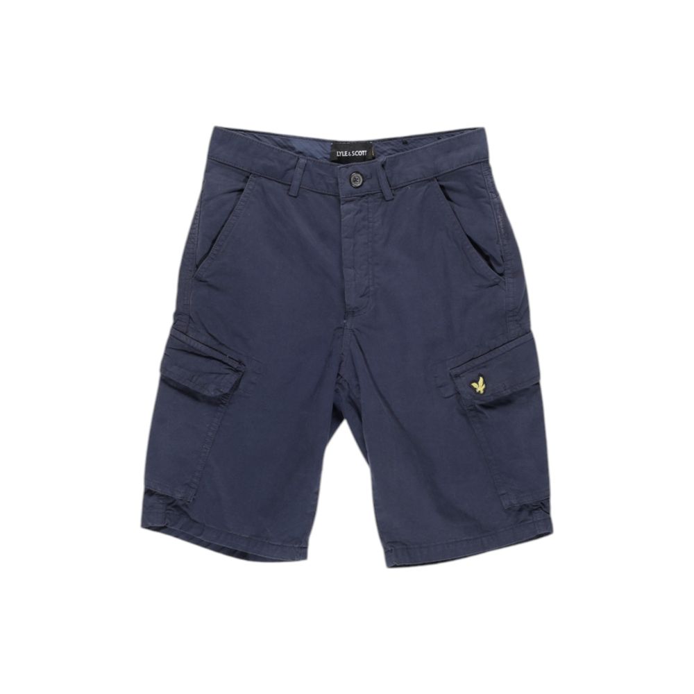 Lyle &amp; Scott Blue Cotton Bermuda Shorts