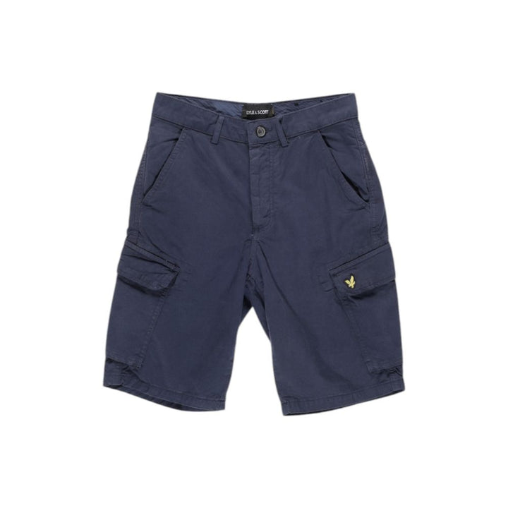 Lyle &amp; Scott Blue Cotton Bermuda Shorts