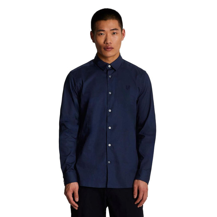 Lyle &amp; Scott Blue Cotton Dress Shirt