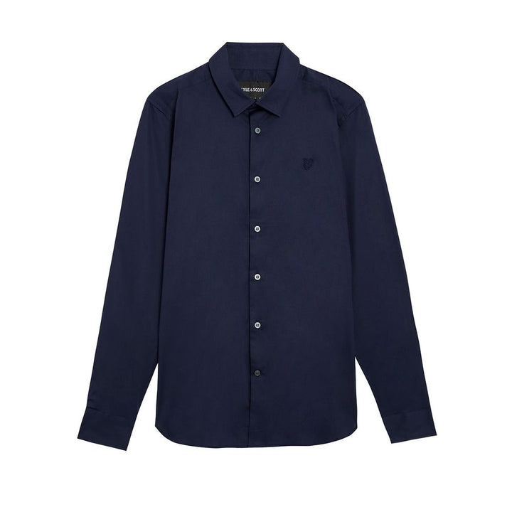 Lyle &amp; Scott Blue Cotton Dress Shirt