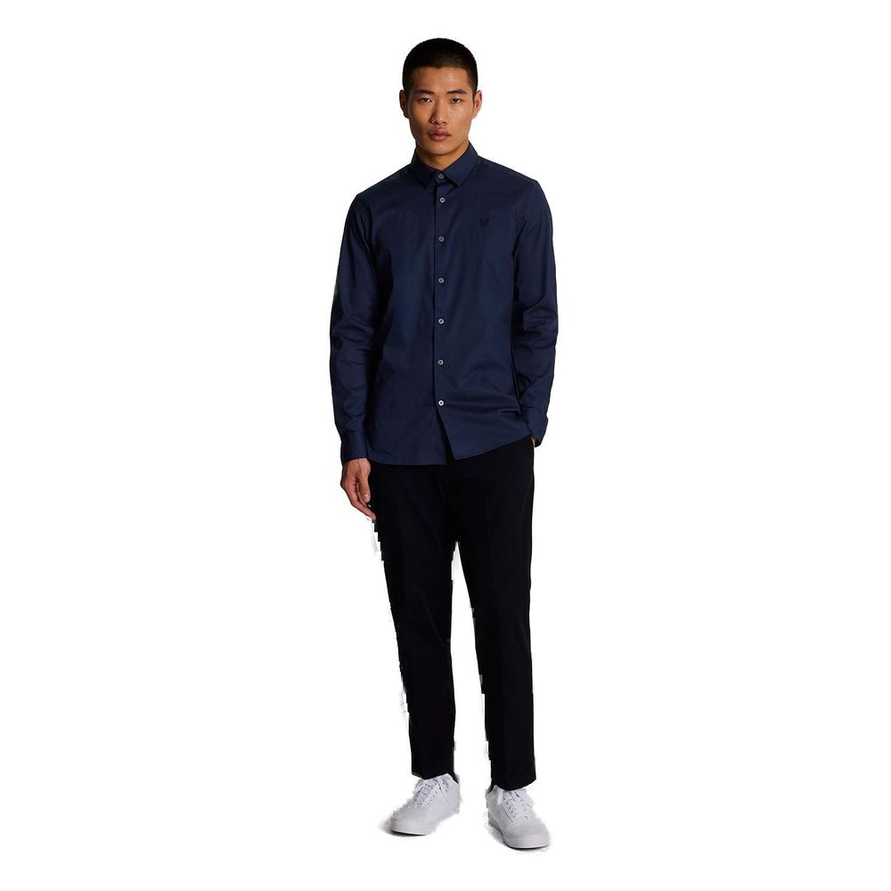 Lyle &amp; Scott Blue Cotton Dress Shirt