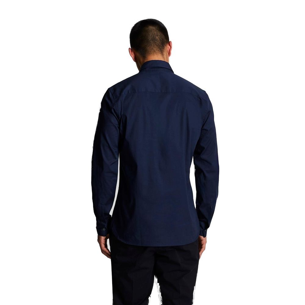 Lyle &amp; Scott Blue Cotton Dress Shirt