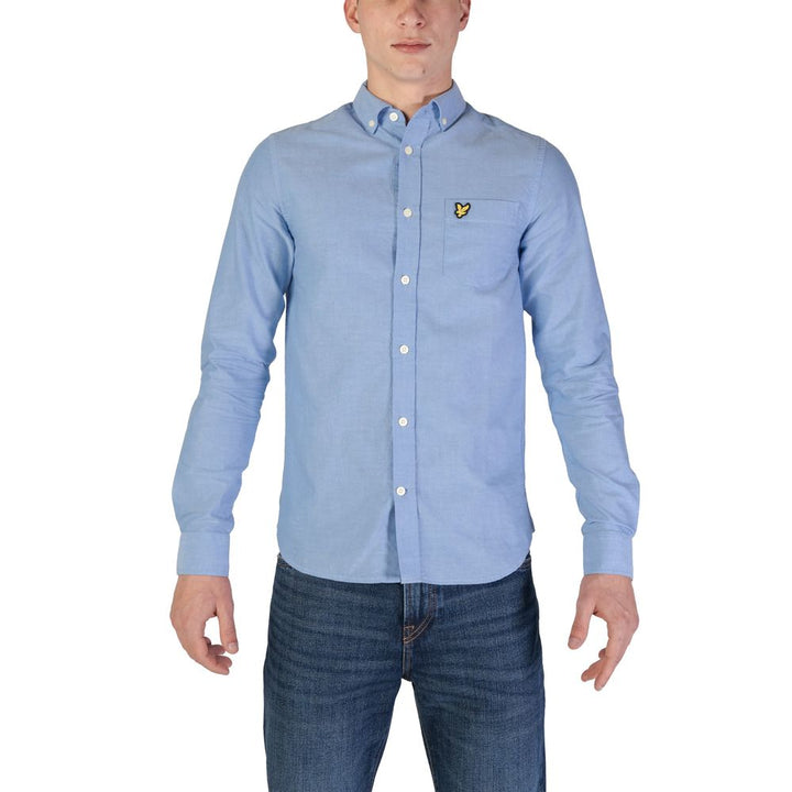 Lyle &amp; Scott Blue Organic Cotton Dress Shirt