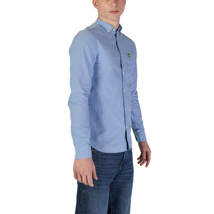Lyle &amp; Scott Blue Organic Cotton Dress Shirt