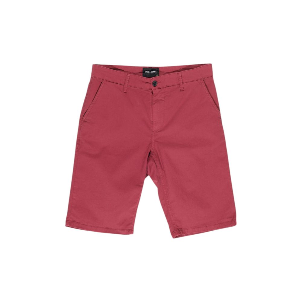 Men’s Lyle &amp; Scott Bordeaux Cotton Bermuda Shorts