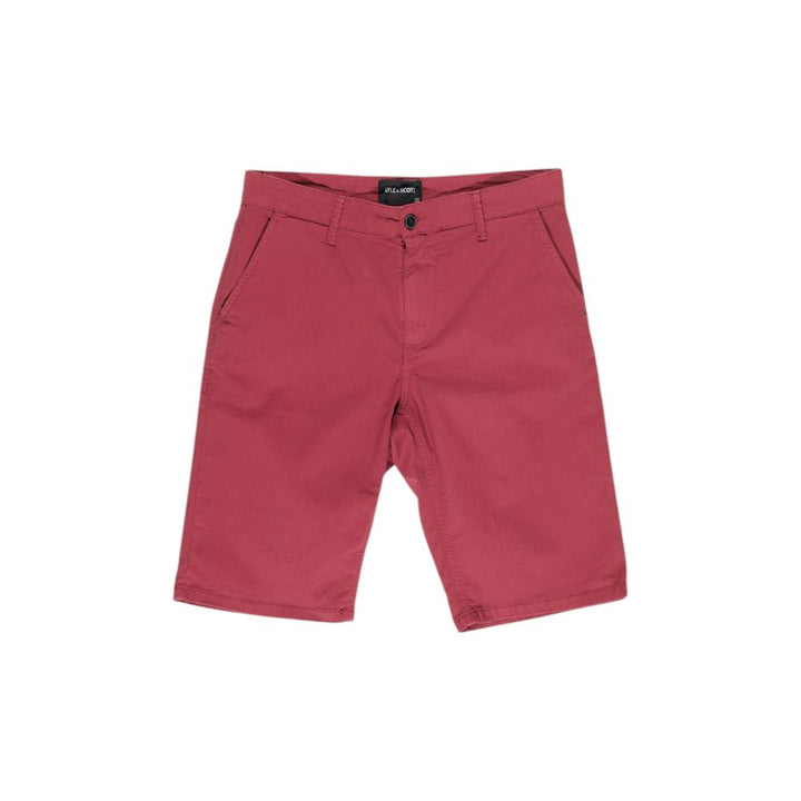 Men’s Lyle &amp; Scott Bordeaux Cotton Bermuda Shorts
