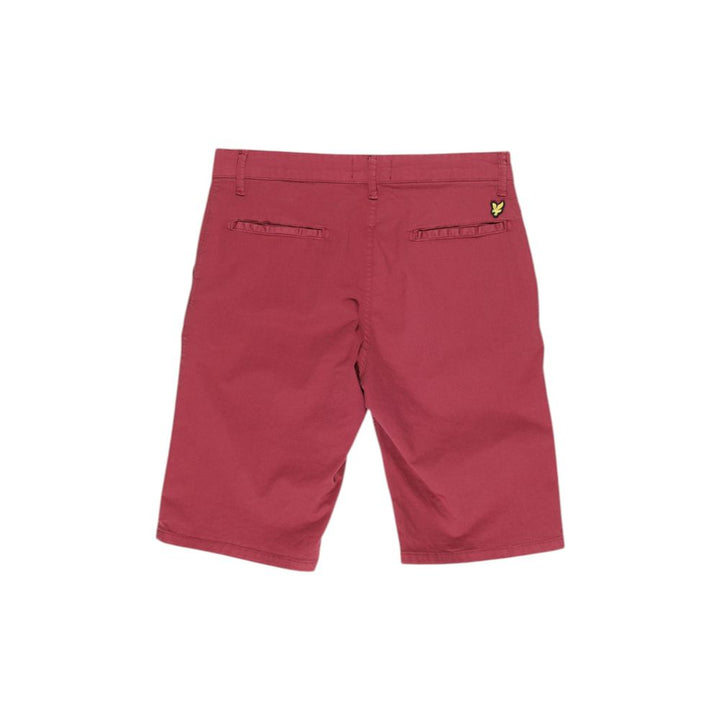 Men’s Lyle &amp; Scott Bordeaux Cotton Bermuda Shorts