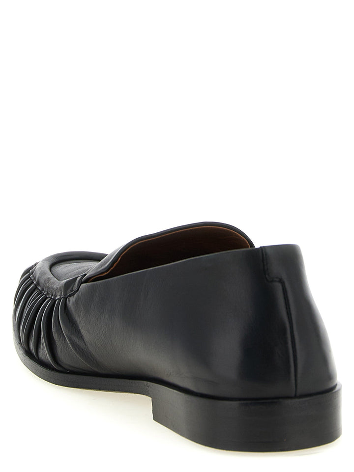 Men’s Marsell Black Calfskin Slip-on Loafers