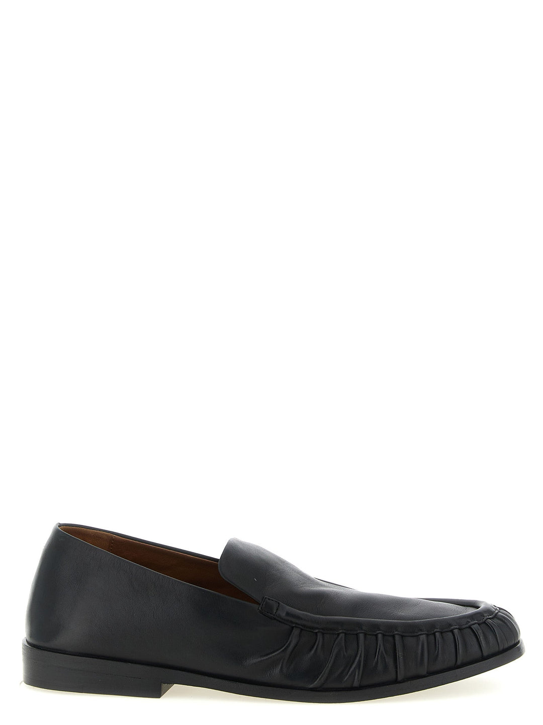Men’s Marsell Black Calfskin Slip-on Loafers
