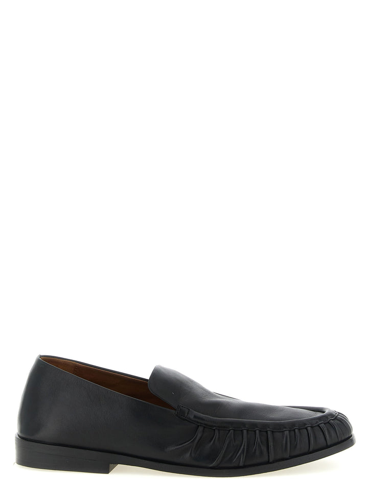 Men’s Marsell Black Calfskin Slip-on Loafers