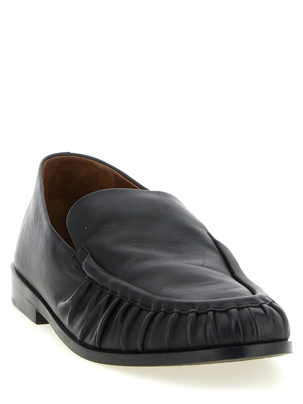 Men’s Marsell Black Calfskin Slip-on Loafers