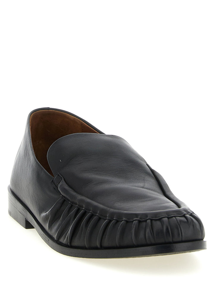 Men’s Marsell Black Calfskin Slip-on Loafers