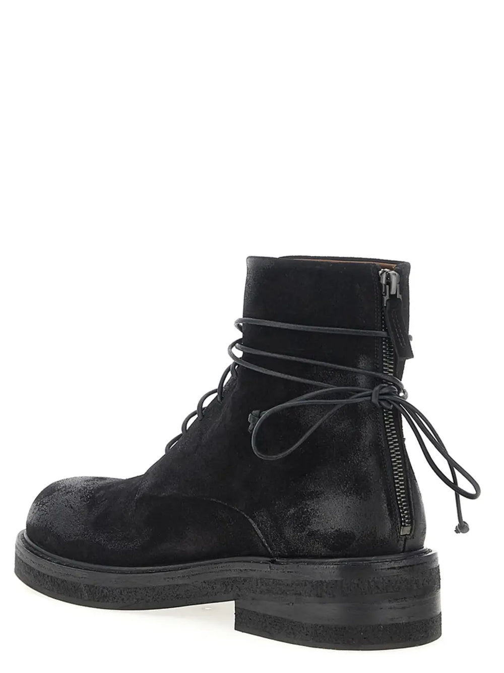 Men’s Marsell Black Cotton Chelsea Boots