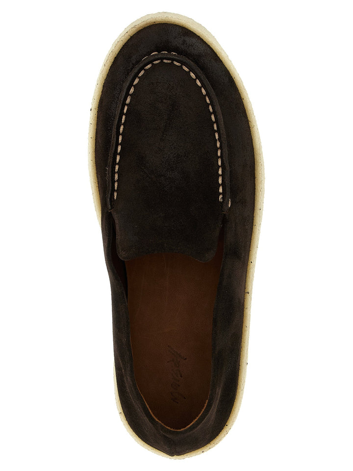 Men’s Marsell Brown Leather Slip-on Loafers