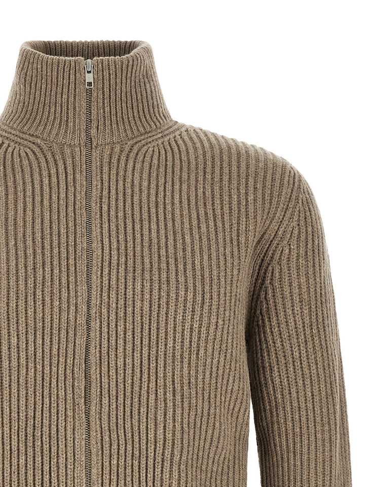 Men’s Mm6 Maison Margiela Beige Wool Full-length Jacket