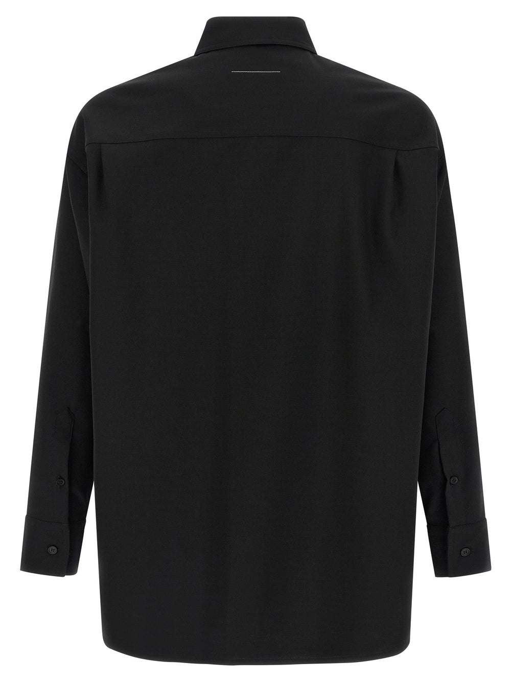 Mm6 Maison Margiela Black Polyester Blouse