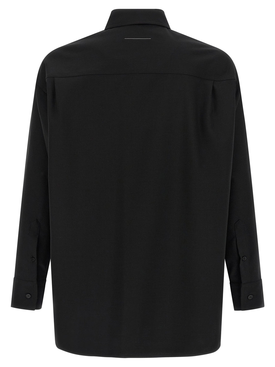 Mm6 Maison Margiela Black Polyester Blouse