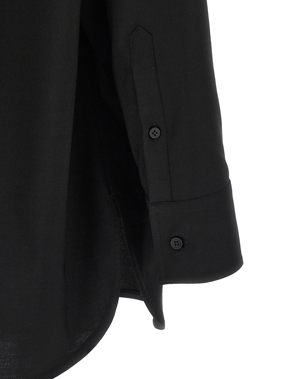 Mm6 Maison Margiela Black Polyester Blouse
