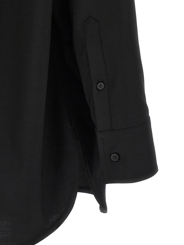 Mm6 Maison Margiela Black Polyester Blouse