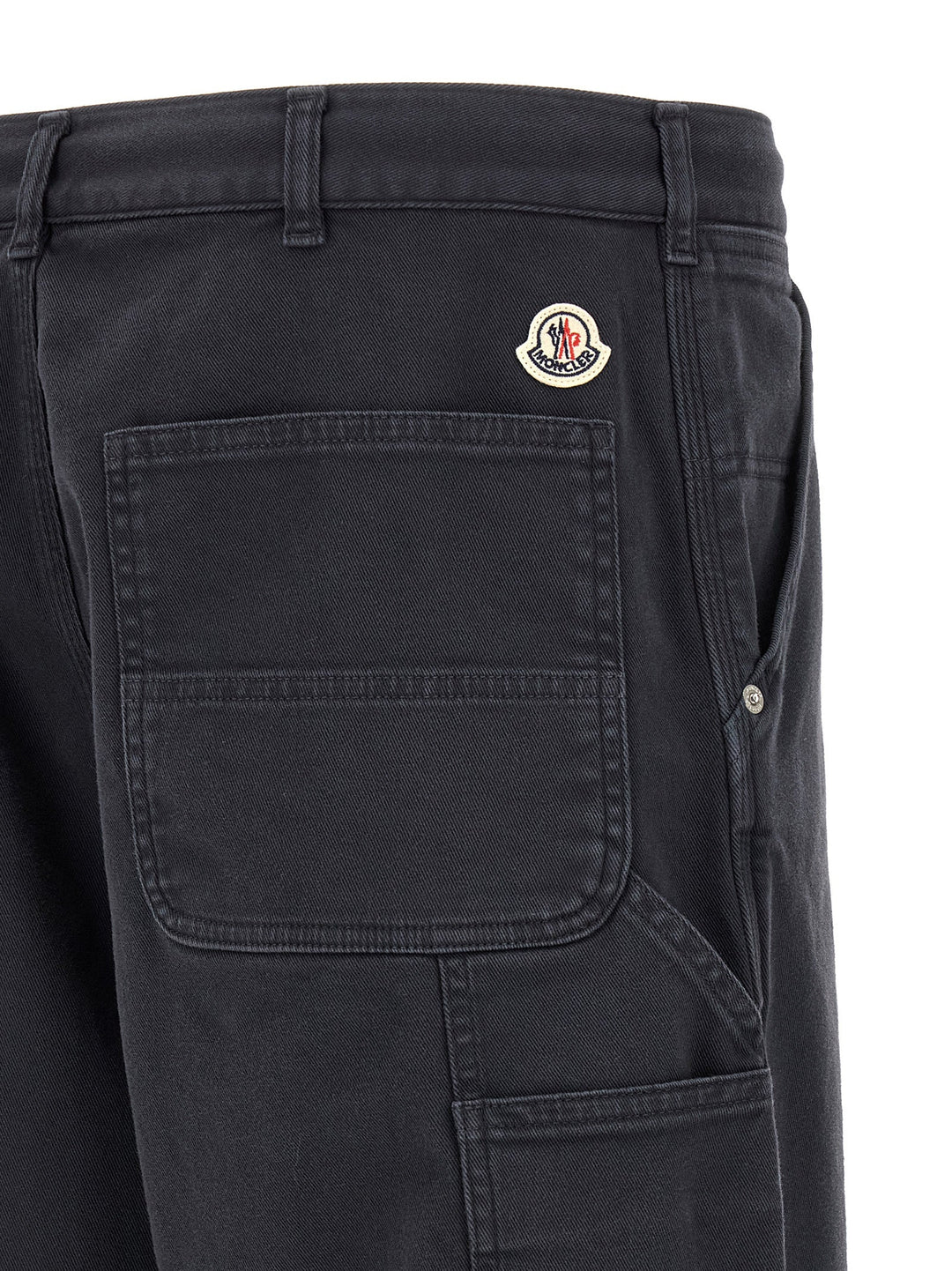 Men’s Moncler Blue Cotton Cargo Pants