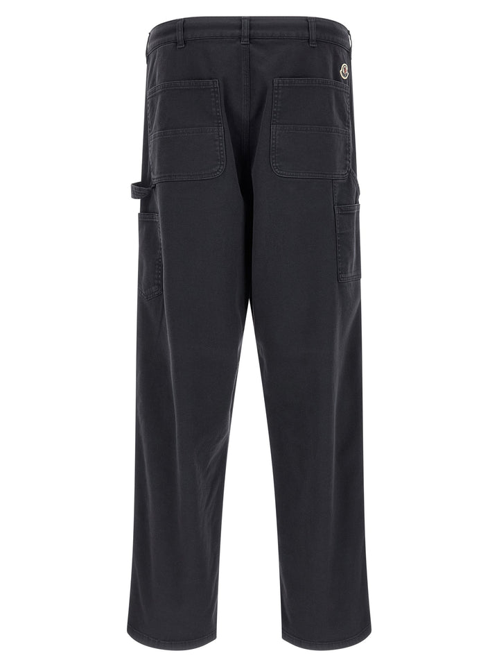 Men’s Moncler Blue Cotton Cargo Pants