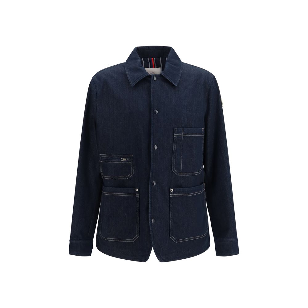 Men’s Moncler Blue Cotton Denim Jacket