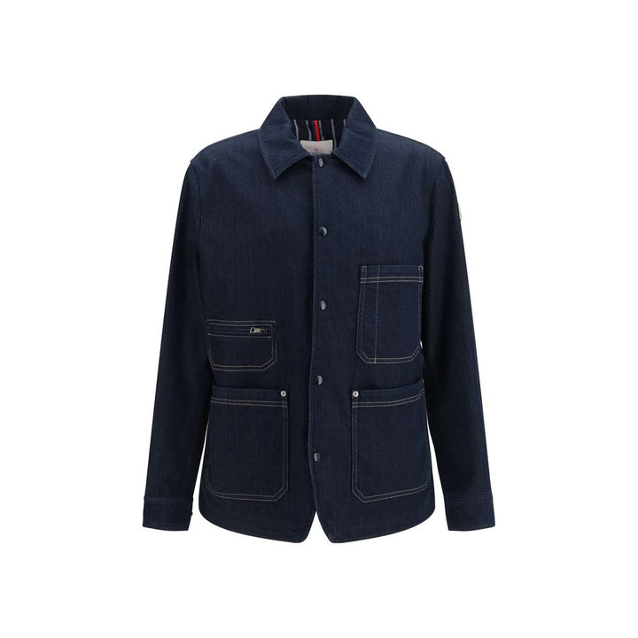Men’s Moncler Blue Cotton Denim Jacket