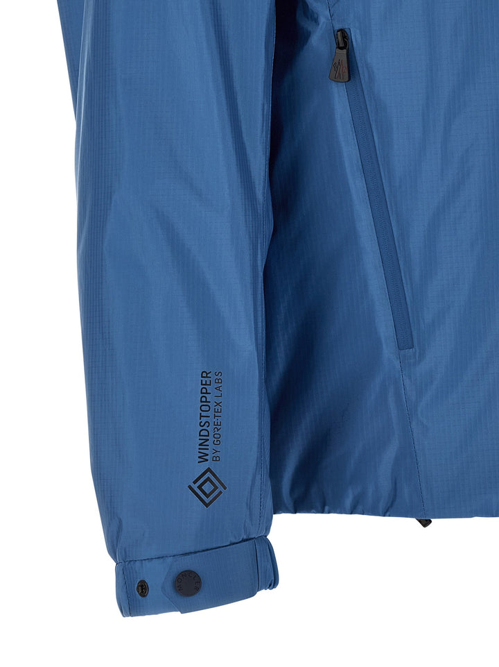 Men’s Moncler Grenoble Blue Polyamide Shell Jacket