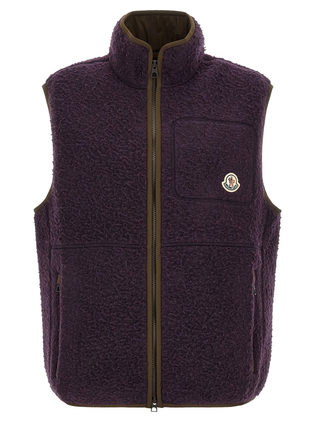 Men’s Moncler Purple Polyester Sleeveless Jacket