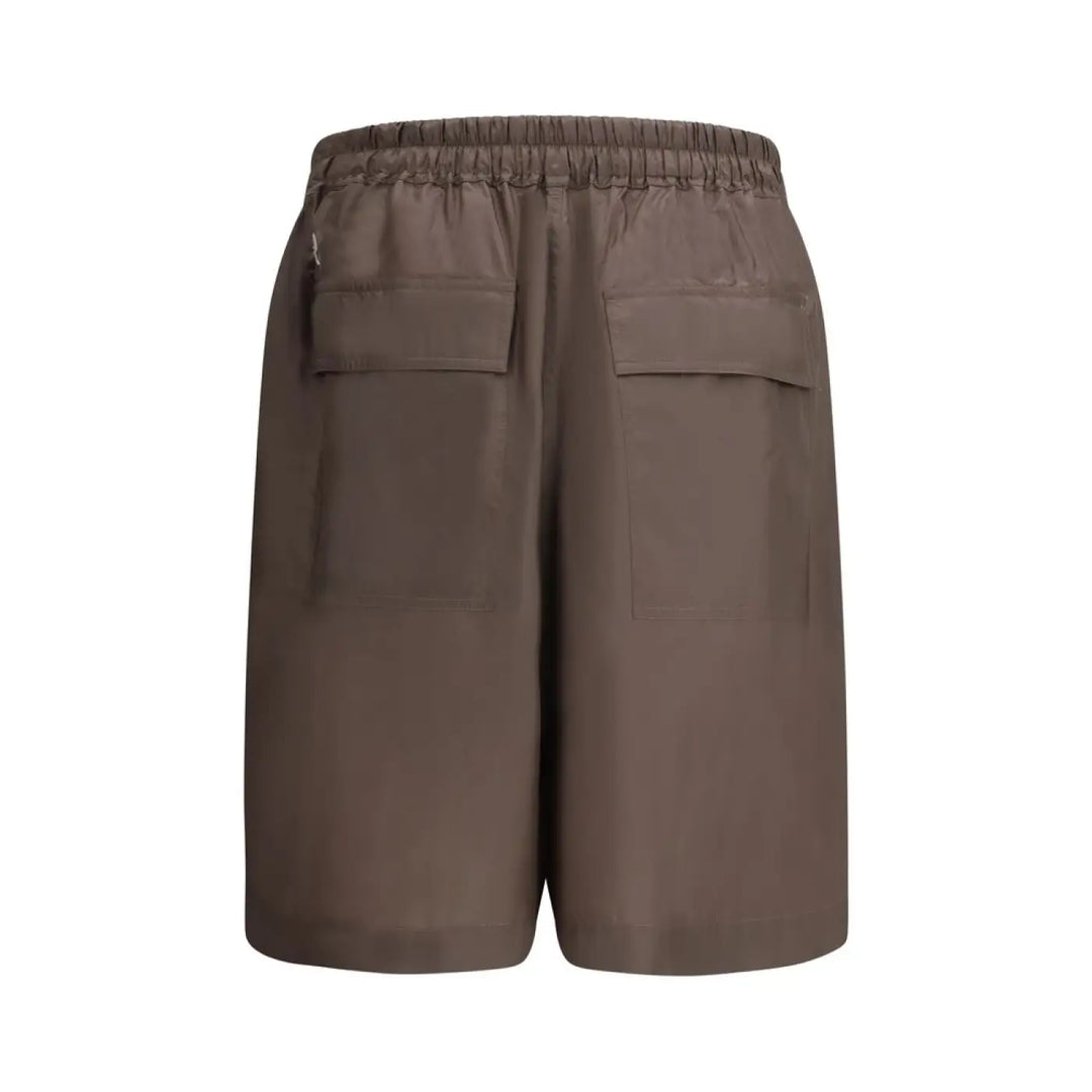 Men’s Moncler x Rick Owens Brown Polyester Bermuda Shorts