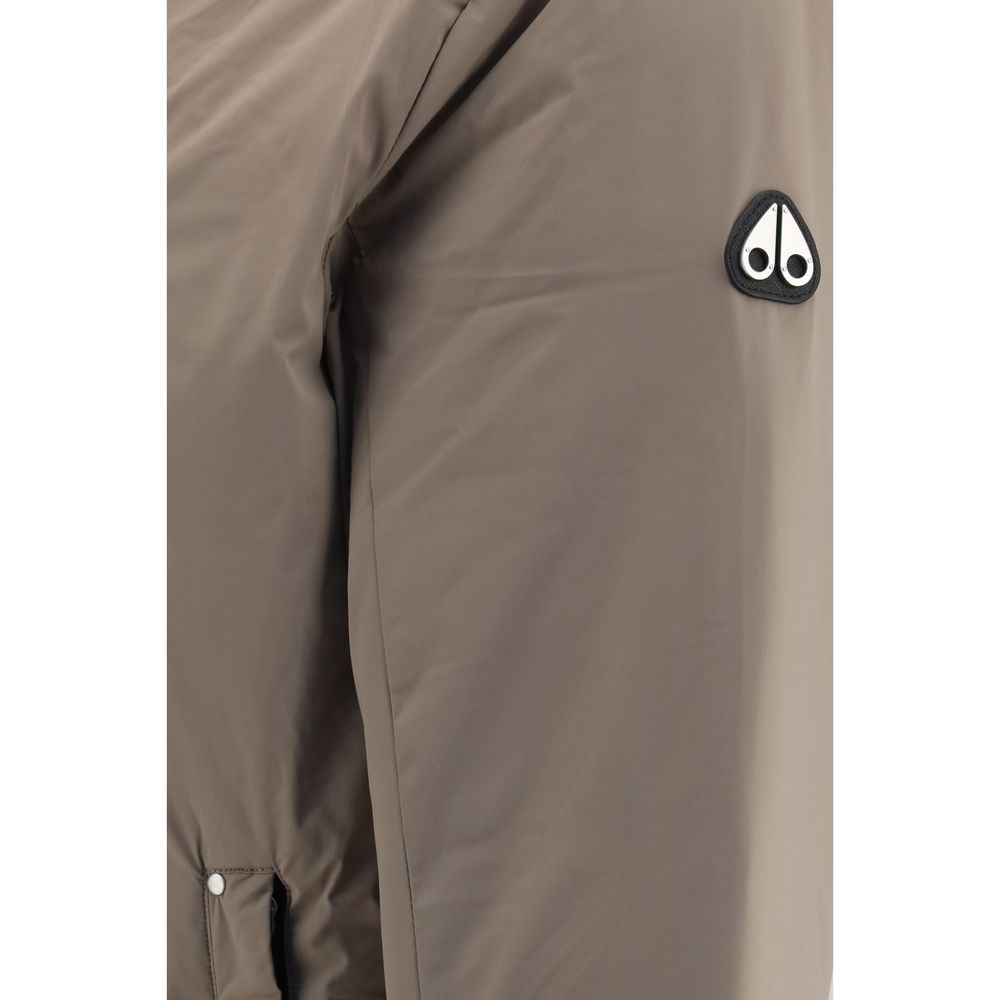 Men’s Moose Knuckles Beige Nylon Full-length Jacket