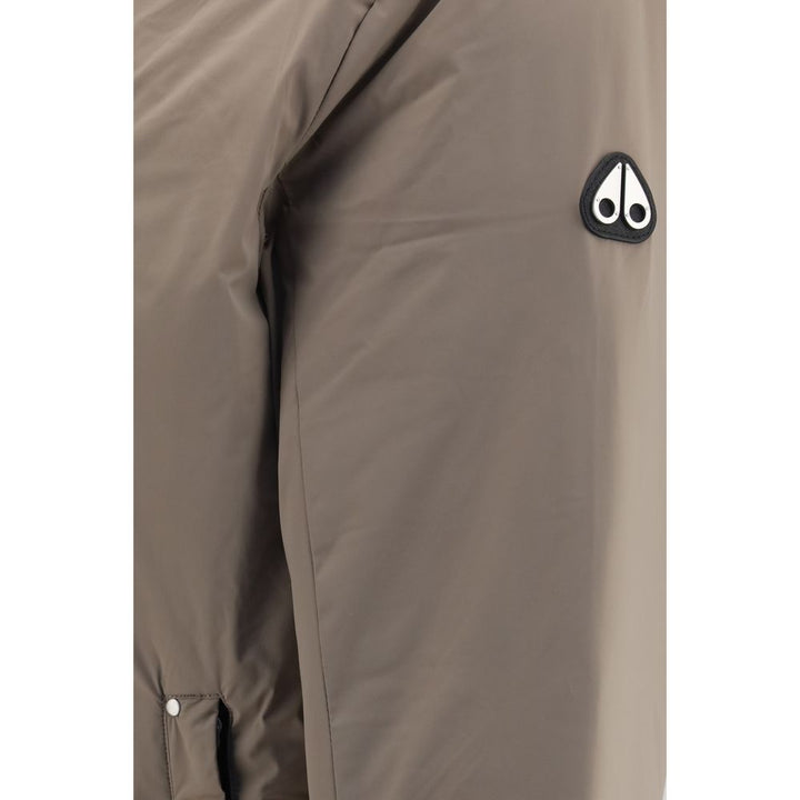 Men’s Moose Knuckles Beige Nylon Full-length Jacket