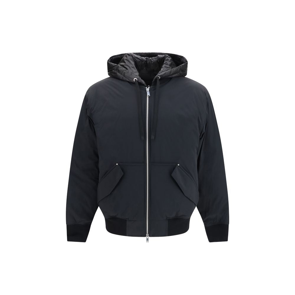 Men’s Moose Knuckles Black Nylon Full-length Jacket