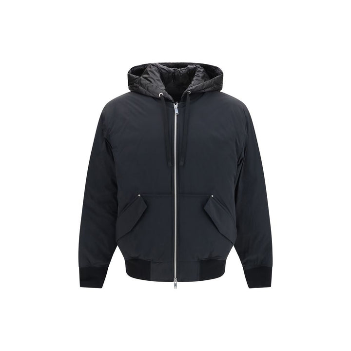 Men’s Moose Knuckles Black Nylon Full-length Jacket