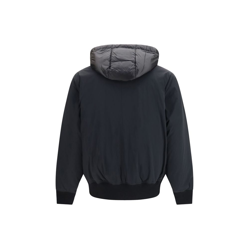 Men’s Moose Knuckles Black Nylon Full-length Jacket