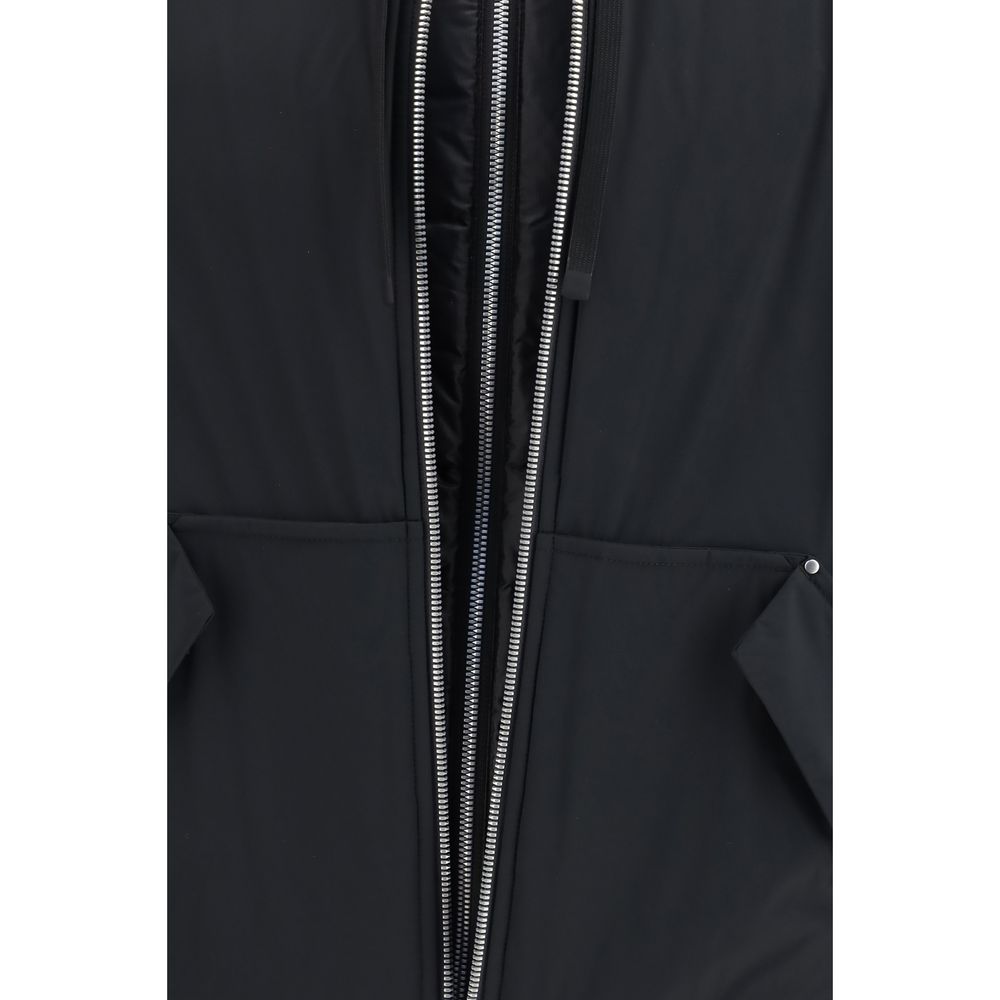 Men’s Moose Knuckles Black Nylon Full-length Jacket